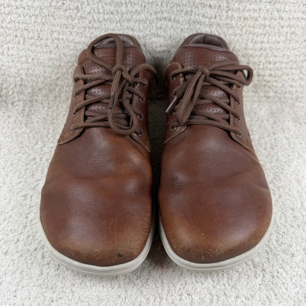 Lems Nine2Five V2 Mens 13 Barefoot Leather Shoes Coffee Cream Brown Minimalist